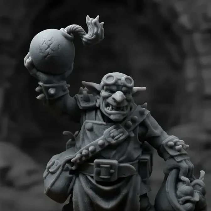 Figura En Miniatura Prints Patro Goblin Zapador 3