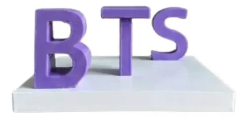 Estatua Texto Decorativo Bts Y Armys Invertido