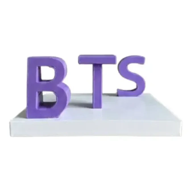 Estatua Texto Decorativo Bts Y Armys Invertido 1