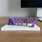 Estatua Texto Decorativo Bts Y Armys Invertido - Miniatura 2