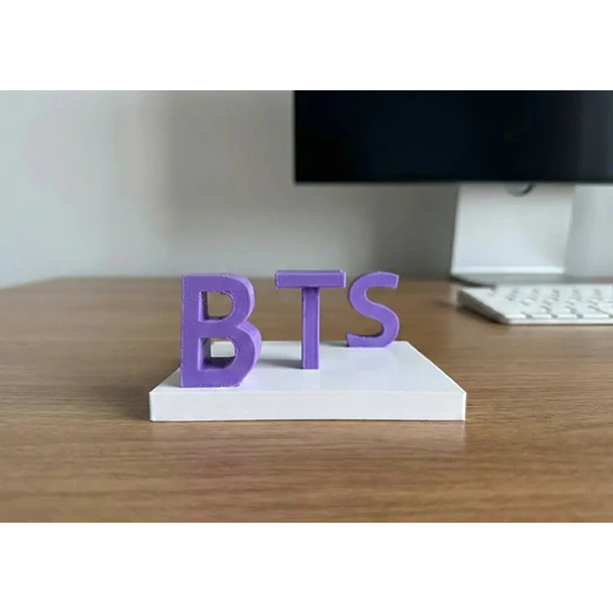 Estatua Texto Decorativo Bts Y Armys Invertido 3