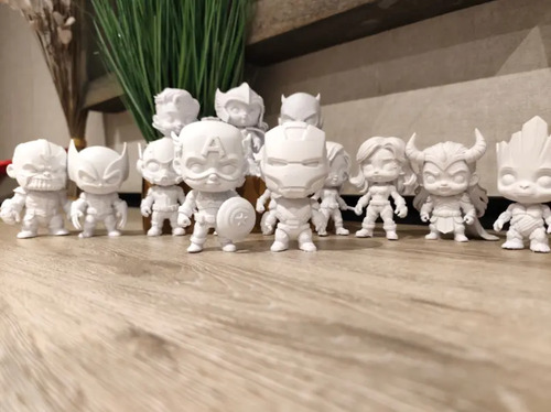 14 Figuras Marvel Set Completo De Chibi - Foto 3