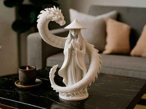 Escultura- Guardián Del Dragón - Foto 2