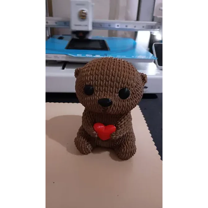 Figura De Nutria Tejida De Amor - San Valentín 4