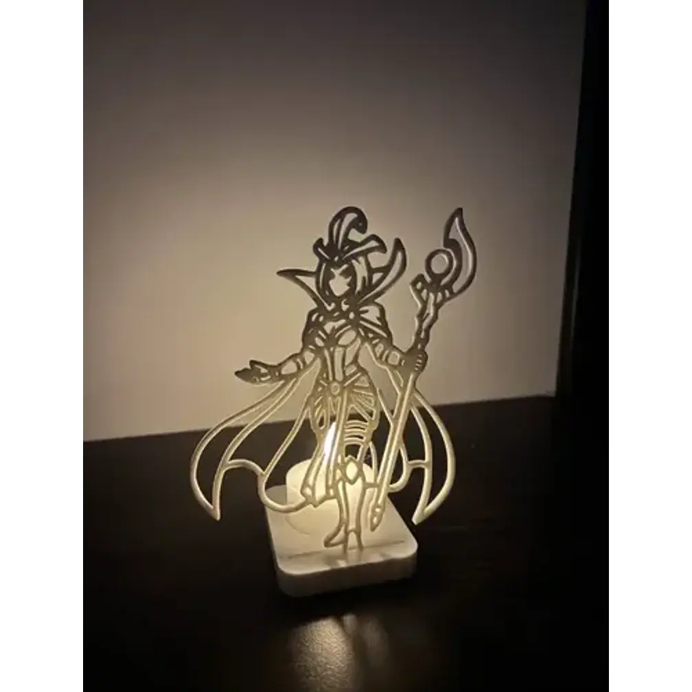 Portavelas Led- Le Blanc De League Of Legends (sin Vela) 1