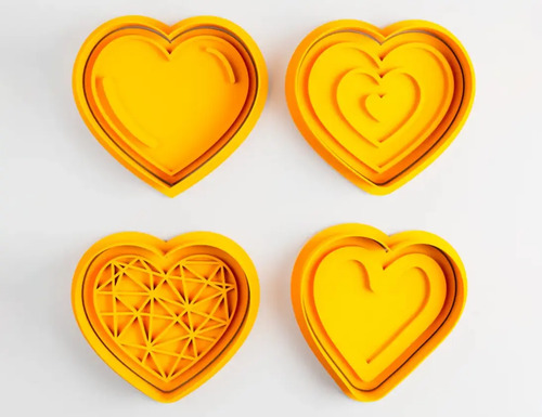 Cortadores De Galletas En Forma De Corazón (pack 4 Un)