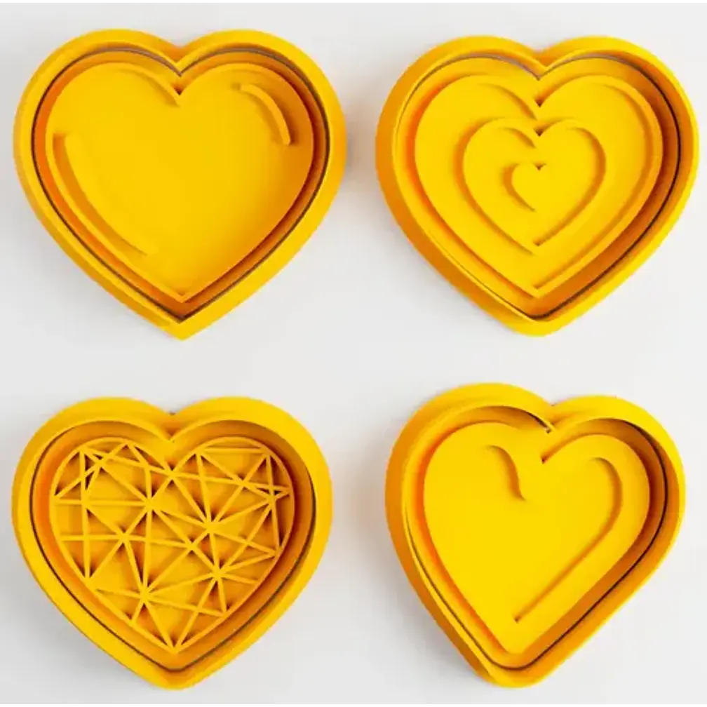 Cortadores De Galletas En Forma De Corazón (pack 4 Un) 2