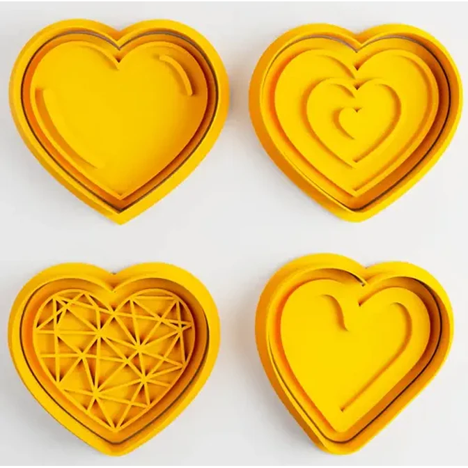 Cortadores De Galletas En Forma De Corazón (pack 4 Un) 2