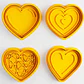 Cortadores De Galletas En Forma De Corazón (pack 4 Un) - Miniatura 2