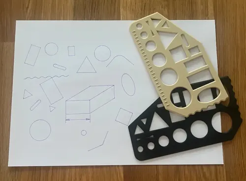 Reglas Plantilla De Geometría (pack 2 Un) - Foto 7