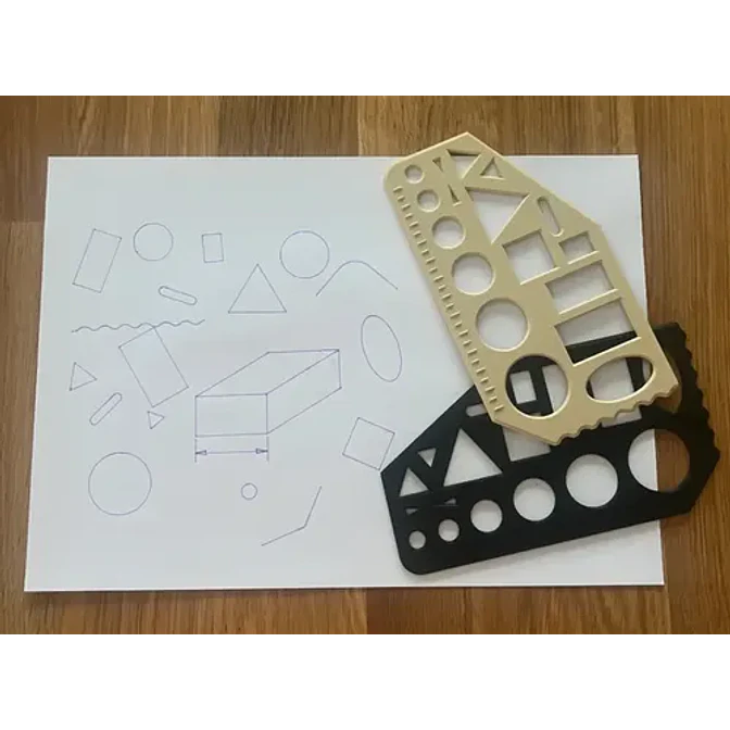 Reglas Plantilla De Geometría (pack 2 Un) 7