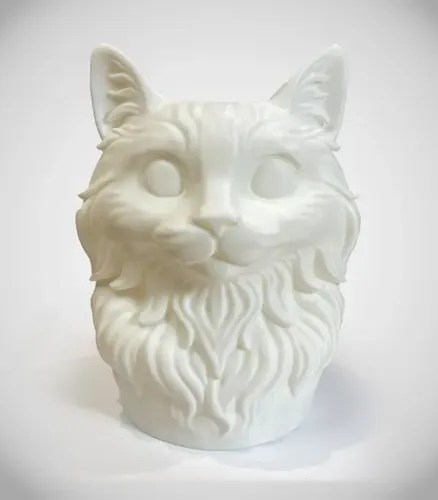 Portalápices De Gato Serio