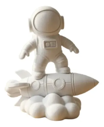 Escultura- Astronauta En Cohete