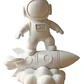 Escultura- Astronauta En Cohete - Miniatura 1