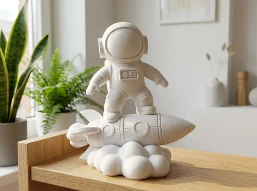 Escultura- Astronauta En Cohete - Foto 2