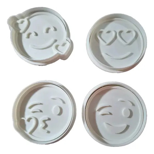Cortadores De Galletas Emoji Love (pack 4 Un)