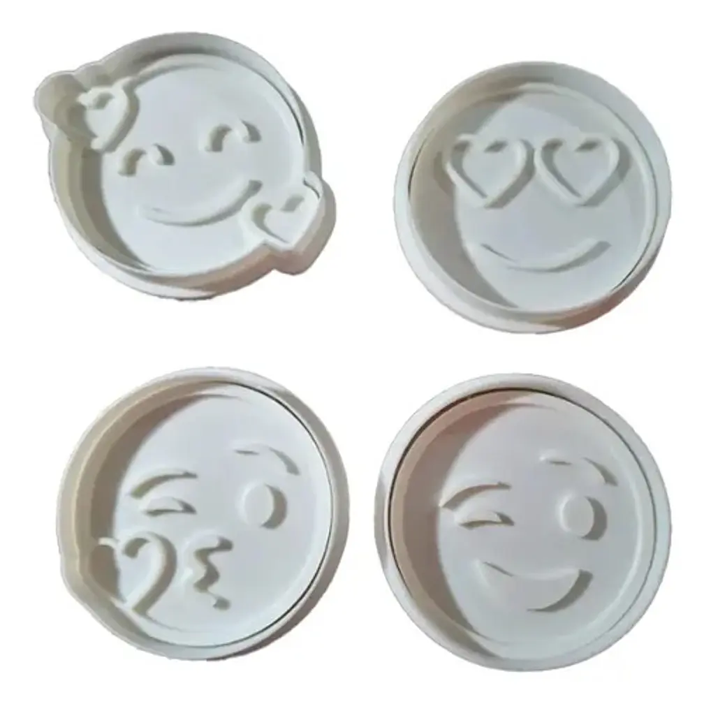 Cortadores De Galletas Emoji Love (pack 4 Un) 1