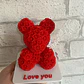 Figura Decorativa Oso De Rosas - San Valentín - Miniatura 3