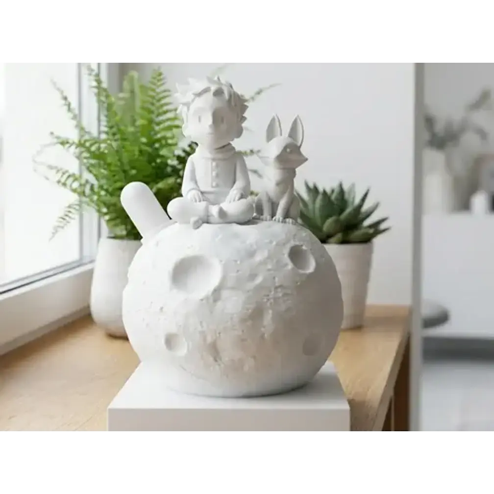 Escultura- Principito En La Luna 2