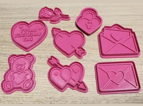 Juego De Cortadores De Galletas De San Valentín (pack 8 Un) - Foto 2