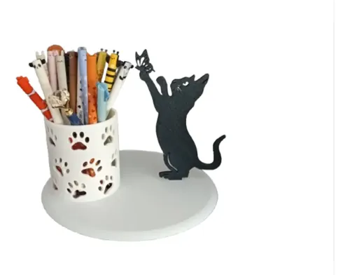 Portalápices De Gato Juguetón