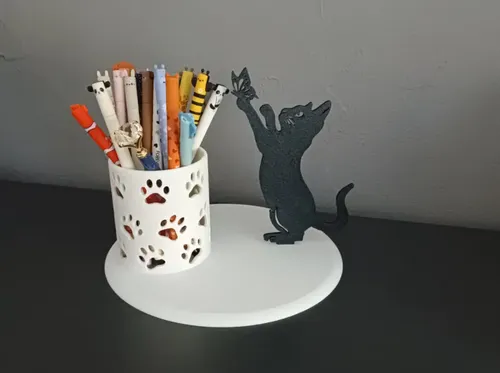 Portalápices De Gato Juguetón - Foto 2