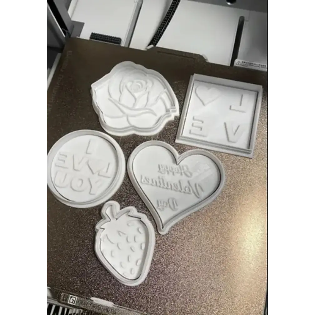 Cortadores Y Sellos De Galletas - San Valentín (pack 5 Un) 3