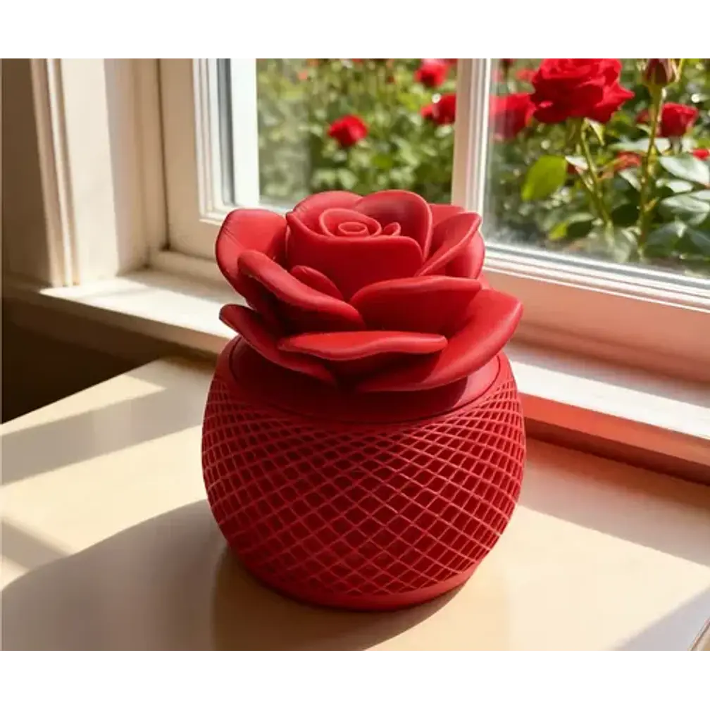 Caja De Almacenamiento De Rosa- San Valentín 2