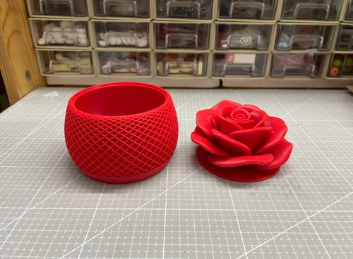 Caja De Almacenamiento De Rosa- San Valentín - Foto 3