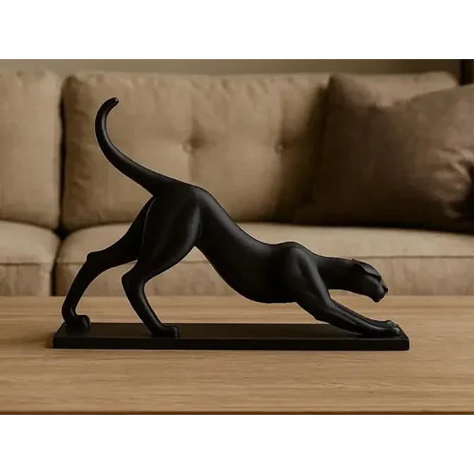 Escultura- Pantera Estirándose 2