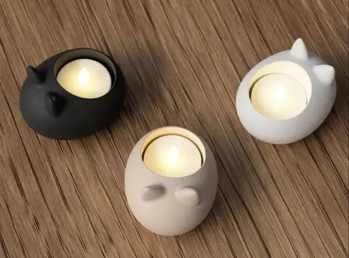 Portavelas Led Decorativo - Diseño Moderno