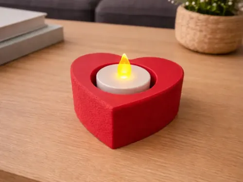 Portavelas De Corazón San Valentín (no Incluye Vela)