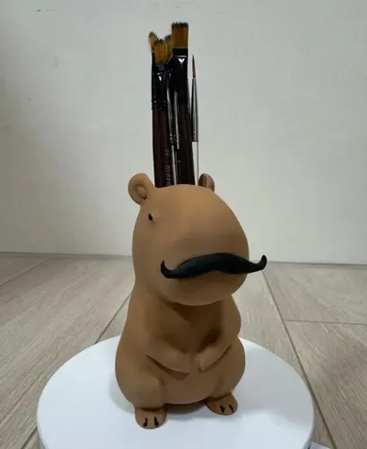 Portalápices De Capibara Con Bigote - Foto 4