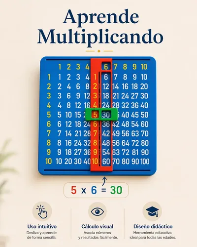 Juego Didáctico De Tablas De Multiplicar Para Niños - Foto 5