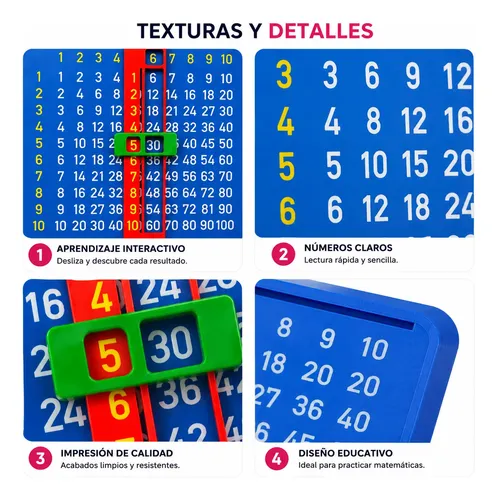 Juego Didáctico De Tablas De Multiplicar Para Niños - Foto 6