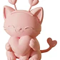 Linda Figura De Lindo Gato Gordito - Miniatura 2