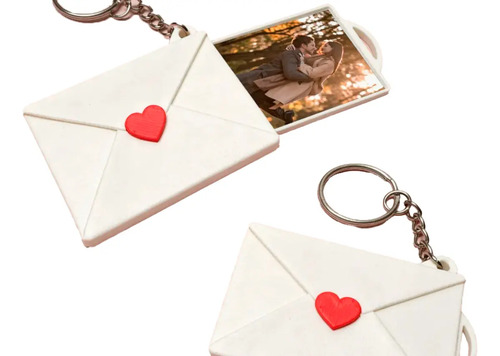 Llavero De Carta Con Foto - Regalo San Valentín