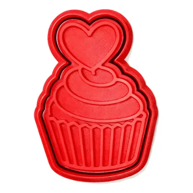 Cortador De Galletas  Cupcake Del Amor 1