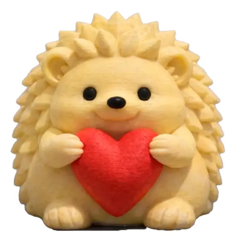 Figura Decorativa - Erizo Con Corazón