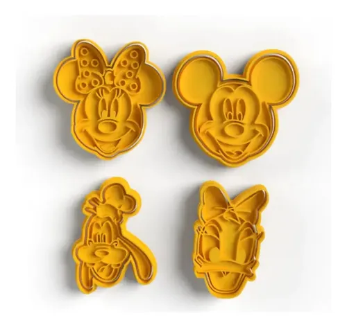 Cortadores De Galletas Mickey Mouse (pack 4 Un)