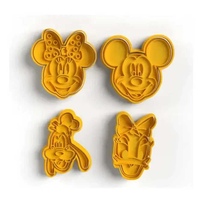 Cortadores De Galletas Mickey Mouse (pack 4 Un) 1