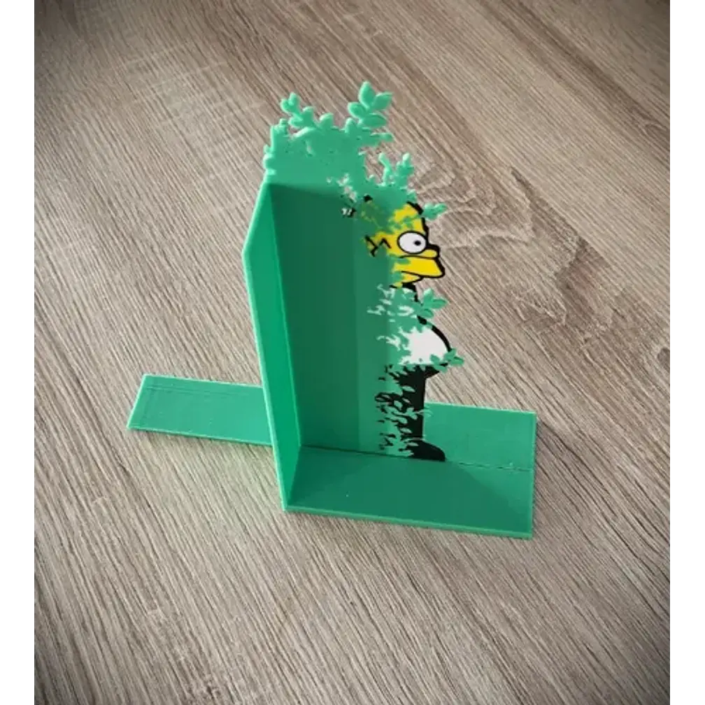 Sujetalibros- Homero Simpson Meme Arbusto 3