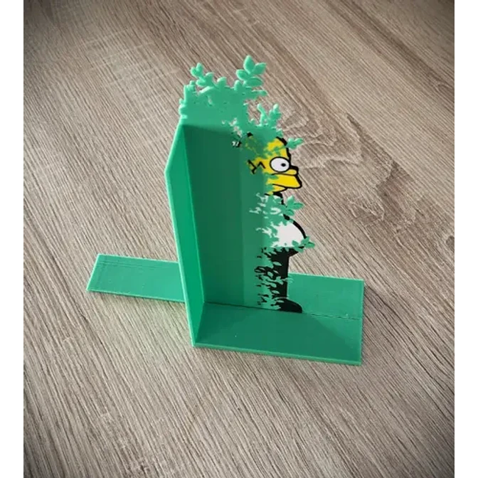 Sujetalibros- Homero Simpson Meme Arbusto 3
