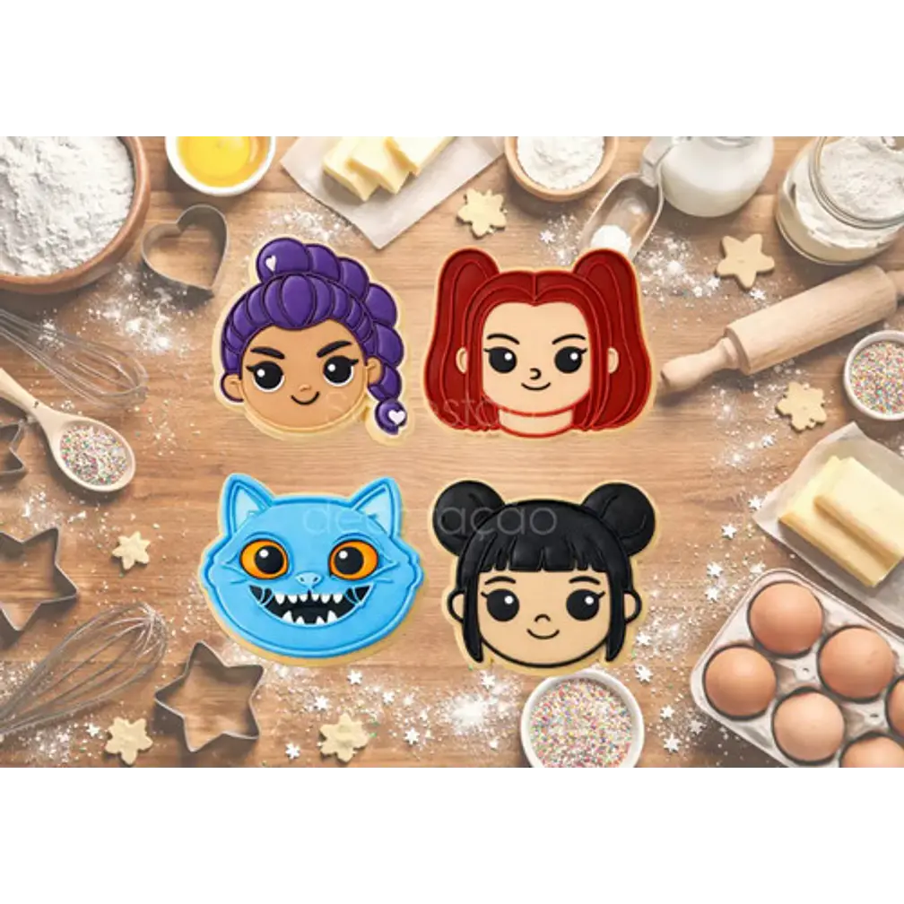 Cortadores De Galletas - Guerreras Kpop (pack 4 Un) 4