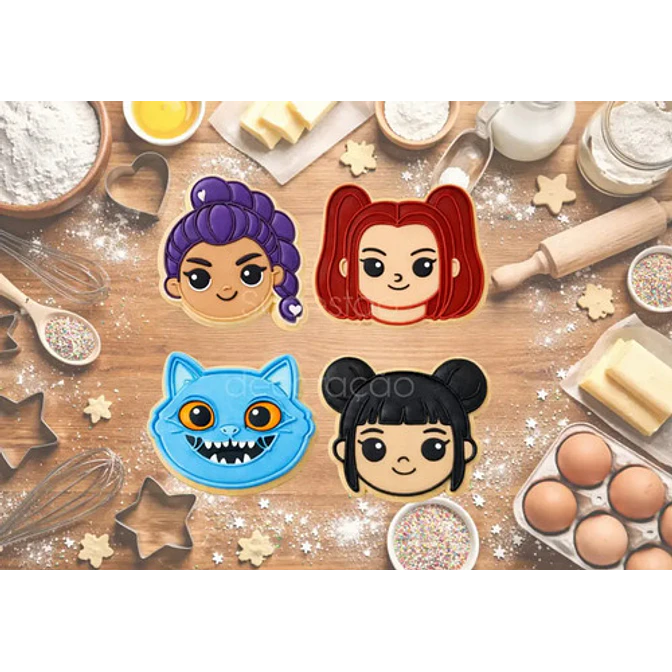 Cortadores De Galletas - Guerreras Kpop (pack 4 Un) 4