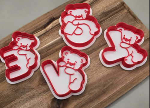 Cortador Y Estampador De Galletas - Oso Love (pack 4 Un) - Foto 3