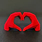 Figura Decorativa - Símbolo De Manos De Corazón - Miniatura 4