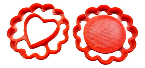 Cortador De Galleta - Corazón En Flor