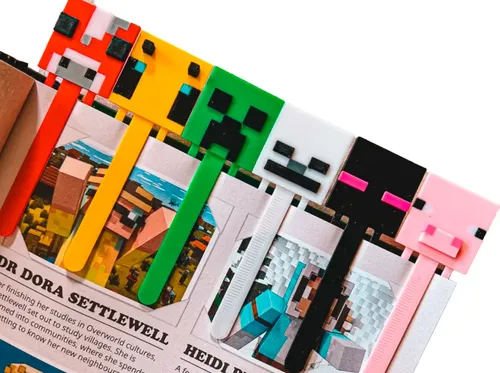Marcapáginas Colección De Minecraft (pack 6 Un)