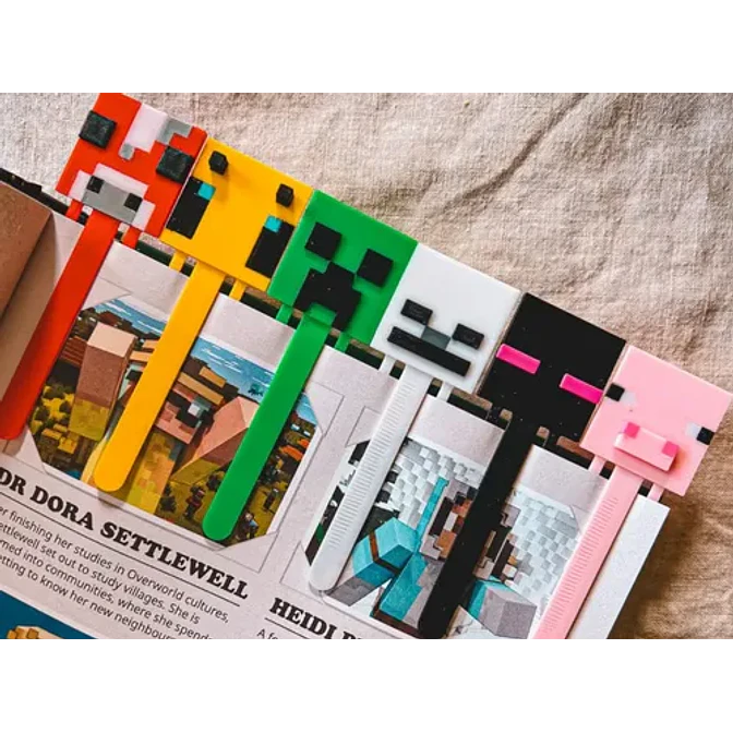 Marcapáginas Colección De Minecraft (pack 6 Un) 2